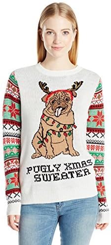 Self Esteem Junior's Pugly Pullover Christmas Sweater