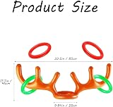 Rumyve Inflatable Reindeer Antler Hat Toss Game Family Christmas Party Fun view 2