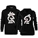 YJQ Matching Couple His and Her Buck and Doe Pullover Hoodies Hooded Sweatshirts Set
