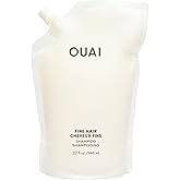 OUAI Fine Hair Shampoo Refill - Volumizing Shampoo for Fine Strands - Made with Biotin, Keratin & Chia Seed Oil - Strengthens, Nourishes & Thickens - Color-Safe & Sulfate Free Hair Care (32 Fl oz)