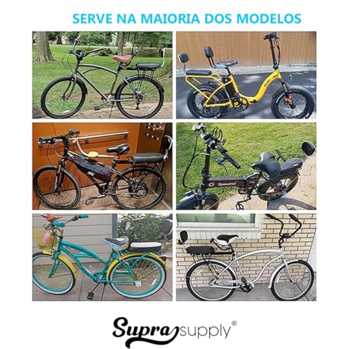 Banco Traseiro De Bicicleta Almofada Garupa C Apoio Criança