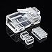 CableCreation RJ45 Connector, Cat 6A RJ45 Modular Plug (Three-Piece Suit), UTP Network Connector for Solid Wire and Standard Cable, Transparent, 50 Pack