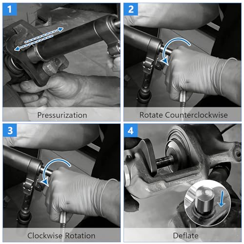 Ayolofei 24 TLG Universal Brake Piston Piston Reset Set with Case for Rotating and Pressing Brake Pistons on Different Cars, Suitable for Most
