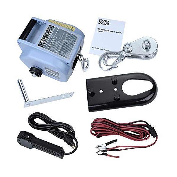 Bravex 12V DC Electric Winch Boat Trailer Corded Remote Control & Hand