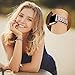 Secbolt Bling Bands Compatible with Apple Watch Band 42mm 44mm 45mm 46mm 49mm Women iWatch Series 10/9/Ultra/SE/8/7/6/5/4/3/2/1, Dressy Jewelry Metal Bracelet with Rhinestones, Champagne Gold