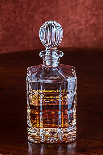 Lead-Free Whiskey Decanter in Leather Gift Box the Dorchester Scotch Decanter | 27 Oz / 800 ML