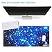 Large Gaming Mouse Pad Extended Mousepad Game Mouse Mat Non-Slip Durable Stitched Edges Computer Keyboard Mouse Mat for Desktop Laptop PC Home Office Game Player (30.7x11.8x0.12IN) (Star Sky)