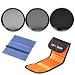 55mm ND Filter, K&F Concept 55mm Lens Filter ND2 ND4 ND8 Neutral Density ND Filters Kit Compatible with Digital DSLR Camera + Cleaning Cloth + Filter Pouch primary