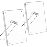 NIUBEE 5x7 Picture Frame, Acrylic Clear Photo Frame with Magnets for Tabletop Display, 2 Pack