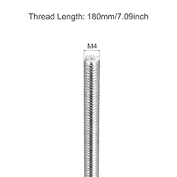 MECCANIXITY Fully Threaded Rod M4 x 180mm 0.7mm