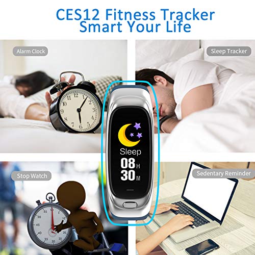 Fitness Tracker, 32G Flash Disk Fitness Watch with Heart Rate Monitor Waterproof IP68 Color Screen Smartwatch, Stopwatch, Step Counter, Calorie Counter Sleep Monitor Activity Tracker for Men Women Kid - Thumbnail 4