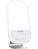 Light Therapy Lamp, Miroco LED Bright White Therapy Light - UV Free 10000 Lux, 6 Brightness Levels, Timer Function…