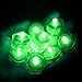 SOKATON Submersible Tea Light Battery Operated Waterproof LED Tealights Underwater Vase Light for Christmas Xmas Holloween Party Wedding Decoration - Pack of 24 - Green