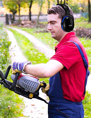 Mpow [Upgraded] Noise Reduction Safety Ear Muffs, SNR 36dB Shooting Hunting Muffs, Hearing Protection with a Carrying Bag, Ear Defenders Fits Adults To Kids with Twist Resistant Headband- Dark Blue - Thumbnail 5