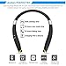 Bluetooth Headset, EReach AVT990 Wireless Foldable Sports Neckband Bluetooth Headphones Earphones with Retractable Earbuds & Mic for iPhone, Android and Other Bluetooth Enabled Devices-Sweatproof