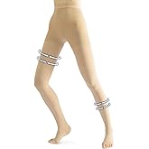 beister Medical Compression Pantyhose Women & Men,20-30mmHg Open Toe Thigh High Compression Tights Graduated Support