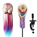 SHERUI 26inch Hair Mannequin Head Hairdressing Practice Training Doll Heads Cosmetology Hair Styling Mannequins Heads with Clamp
