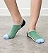 Men's Thin Low Cut Socks 6 Pack No Show Casual Cotton Socks Anti-slip Colorful