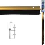 Stormguard Gold Door Brush Strip Draught Excluder 25mm Fits Under Door view 2