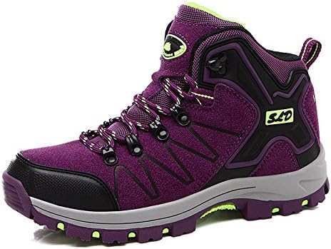 YuanRoad Men & Women's Outdoor Hiking Shoes Waterproof Hiking Boot Outdoor Backpacking Shoes YRUHS8017-Purple-38