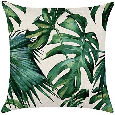 JujubeZAO Pillow Case, Monstera Leaf Flower Throw Pillow Case Cushion Cover Sofa Bed Car Cafe Decor For Home Fashion 5#