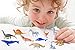 Trooer 60 Pack Ocean Sea & Jungle Animals Figurines, Mini Plastic Animal Toys Creatures Set, Kids Educational Shower Bath Animal Toys Cupcake Toppers Party Favors with Turtle Octopus Shark Dinosaur