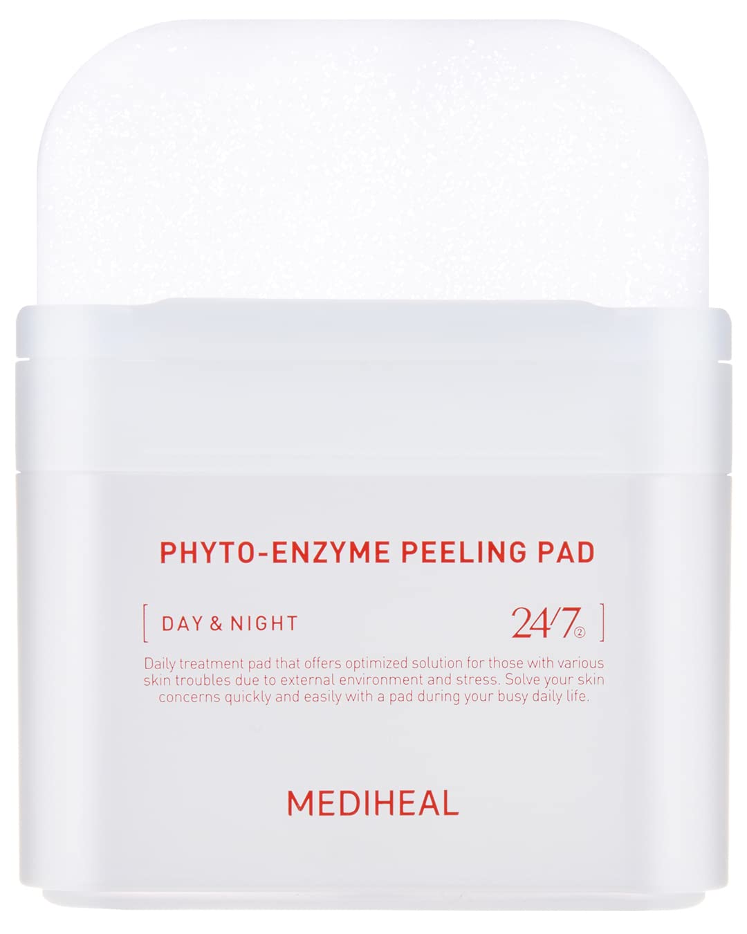 MEDIHEAL Toner Pad Madecassoside for Blemish Care Improve Uneven Skin Tone 100 Pads, Phyto Enzyme for Gentle Exfoliating 90 Pads