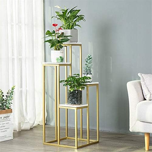 Luckylj 4 Tier Multifunctional Plant Stand Flower Shelf,Garden Flower Rack Bonsai Pot Stand Holder,Well Made,L