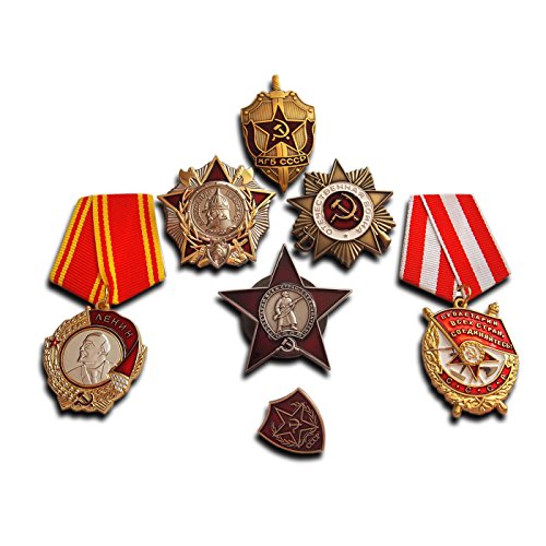 Highest Soviet Military Medals Selection | 7x Medal / Badge | Elite Award Collection Antique Reproduction USSR Gift