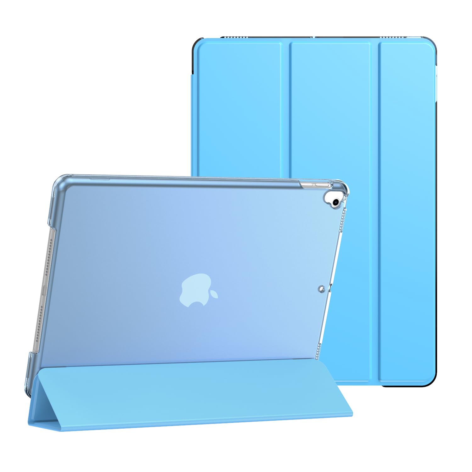 For Apple iPad 10.2 9th/8th/7th Generation Released 2021/2020/2019 Smart Magnetic Stand Cover with Auto Wake/Sleep (Aqua)