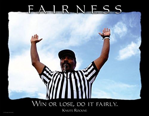 Win Or Lose, Do It Fairly Laminated Sports Poster Featuring a Quote By Famous Football Player and Coach Knute Rockne