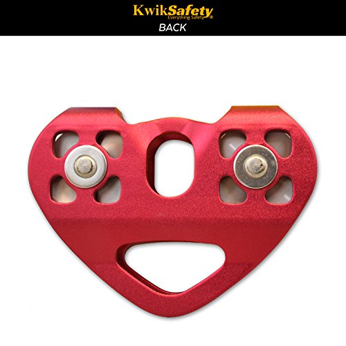 KwikSafety CRUISE | Tandem Pulley | Heavy Duty Lightweight Aluminum Alloy Climbing Gear | Min. Breaking Load 30 kN ROPE & CABLE | EN & CE Certified | High Performance Smooth Tension Zip Line System