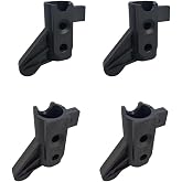 4Pcs Rollator Backrest Brackets, Backrest Pivot Brackets for Rollator, Universal Rollator Backrest Replacement Parts (Without Hardware)
