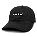 Trendy Apparel Shop BOY Bye Embroidered 100% Cotton Adjustable Cap - Black