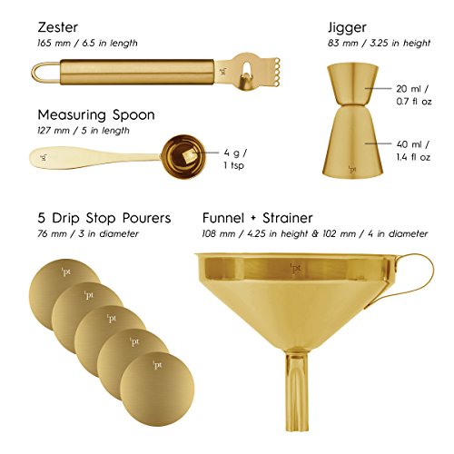 Teroforma 1PT Bar Bottle Kit - Bar Accessories - Companion to 1PT Infusion Kits, 9 Piece Set - Thumbnail 5