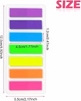 Hanyousheng Sticky Notes 1120Pcs Index Tabs 7 Colors Writeable Page Markers view 2