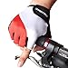 WOLFBIKE Non-Slip Gel Pad Gloves Cycling Riding Gloves,Red,M(7-8cm)