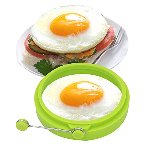 Silicone Egg Rings Round NUIBY Non Stick Fried Egg Mold Pancakes