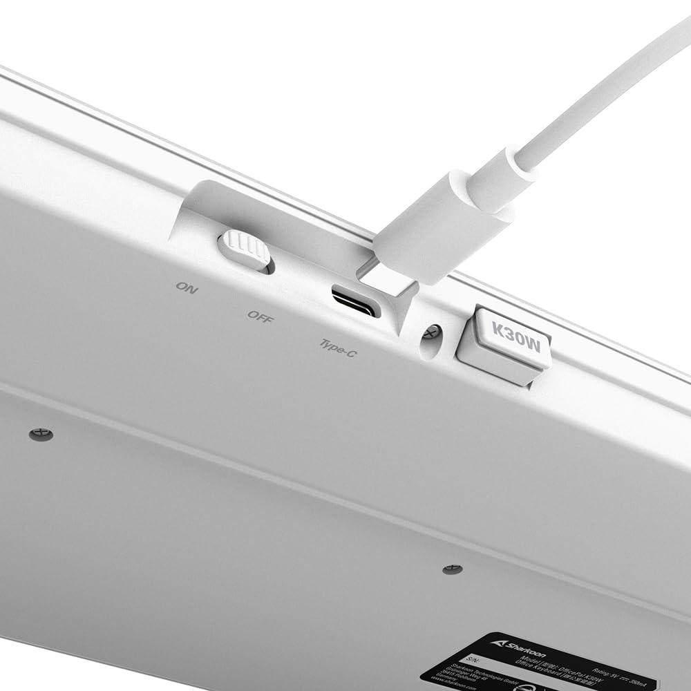 Sharkoon OfficePal K30W, Weiß, Drahtlose Tastatur 8