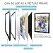 Shadow Box Frame Wood Display Case for Awards Medals Photos - Ready to Hang - Memory Box (12x15, Black)
