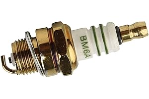 BM6A Spark for Chainsaw Lawn Mower - Replaces M7 L7T CJ8 1560, Ceramic Insulator with Copper Core Electrode, 55 x 14mm (2.2 x