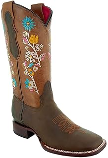 botas vaqueras bordadas para mujer