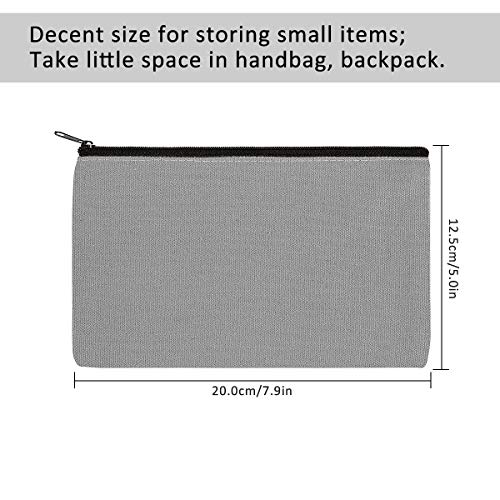 1 Canvas+Zipper+Pouches+Travel+Cosmetic