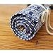 Amerzam Pencils Canvas Pencil Wrap,72 Colored Pencils Roll Pouch Case Holder (Blue)