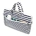 Canvaslove Navy Stripe Water Resistant Light Weight Laptop Shoulder Messenger Bag for MacBook Air Pro 13 inch,MacBook 14 inch,Surface Laptop 13.5 inch and 13.3 Inch-14 inch Laptop