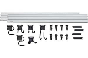 CRAFTSMAN Versatrack Garage Storage System, Storage Rail with 20 Piece Set Mounting Accessories (CMST22000)