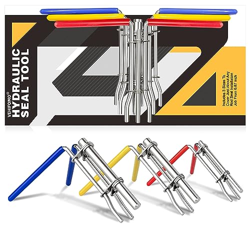 VEHIFOMO Hydraulic Cylinder Rod Seal Installation Tool Kit, Hydraulic