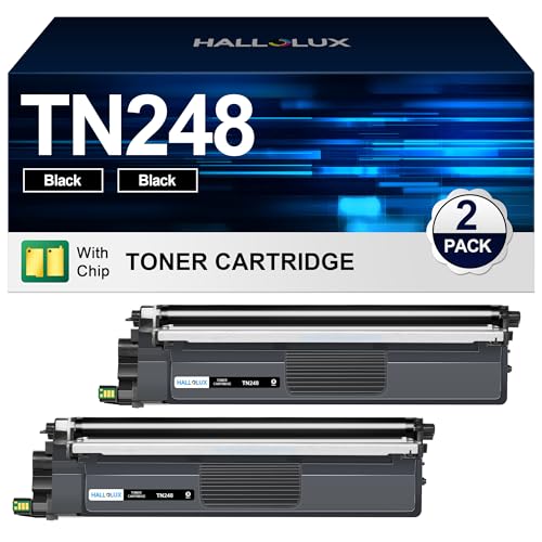 TN248 Black TN-248 TN-248BK TN248XL Toner 248 Compatible with Brother TN-248 Toner TN-248XL for Brother MFC-L3760CDW Toner MFC-L3740CDW DCP-L3560CDW HL-L3240CDW MFC-L8390CDW DCP-L8390CDW DCP-L3520CDCDCDW (2 Black)