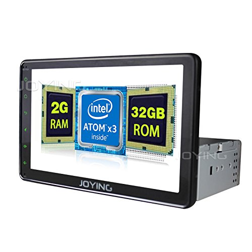 JOYING 8" Newest 2GB RAM 32GB ROM Android 5.1 Head Unit 1024x600 Single 1 Din Touch Screen Car Stereo GPS Navigation Indash Radio with Bluetooth WiFi Hotspot Mirror/1080P/Sleep Mode/without DVD player