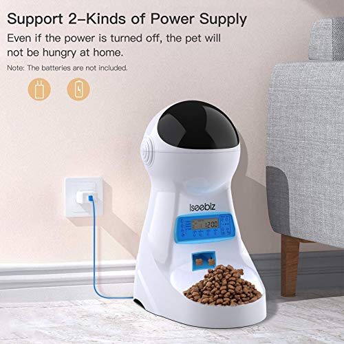 Automatic Pet Feeder, Cat Dog Food Dispenser 3 Liter Hopper